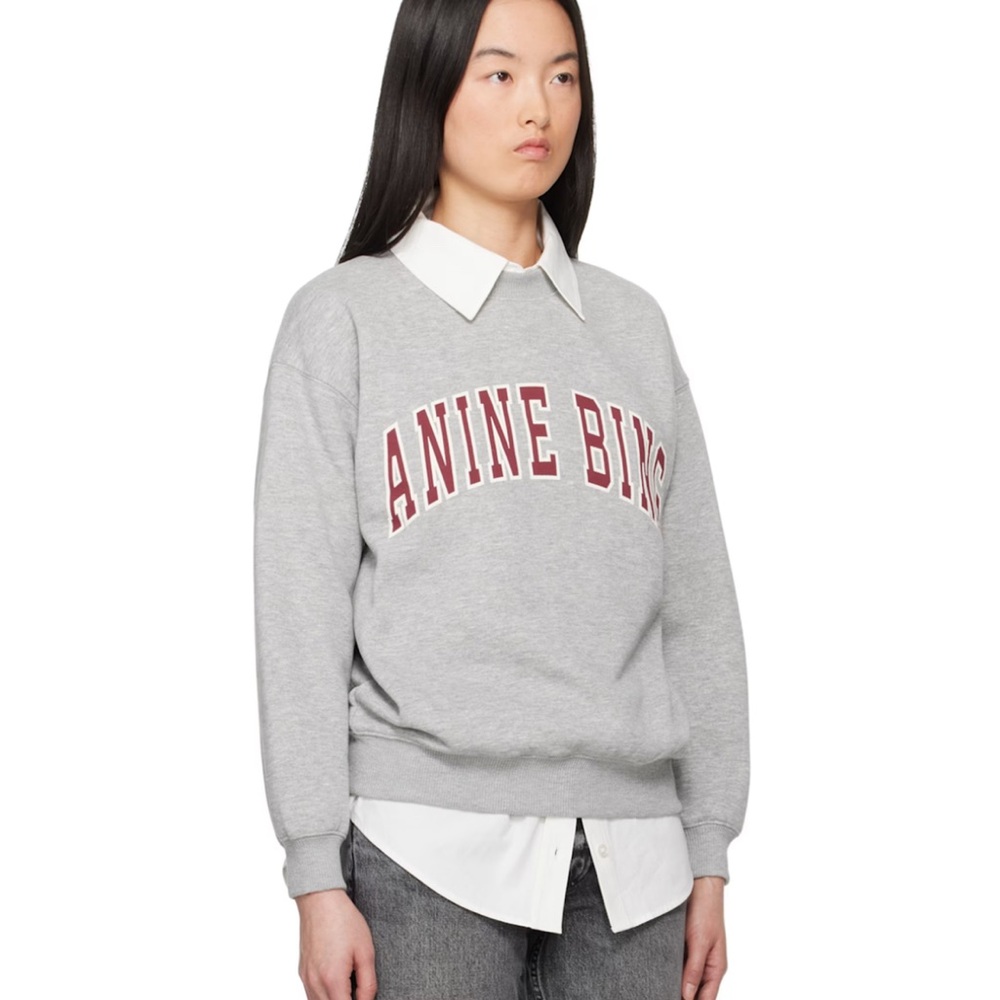 ANINE BING Gray Spencer Sweatshirt